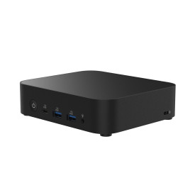 Мини компютър ASUS NUC 14 Essential, Intel N300, 3.6GHz, 6MB кеш, Intel UHD Graphics, DDR5 SO-DIMM, до 16GB, M.2 SSD, HDMI 2.1, DisplayPort 1.4, USB 3.2 Gen2, Wi-Fi 6E, Bluetooth 5.2, Free DOS, 90AR00M2-M00080