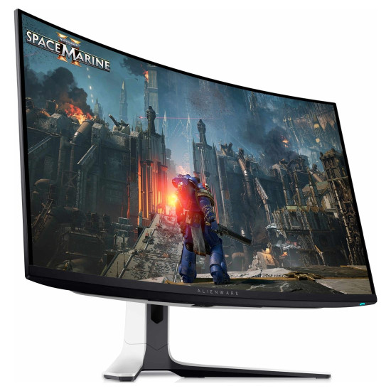 Монитор Alienware AW3225QF, 32 инча, QD-OLED, 3840x2160, 240Hz, 0.03ms, 1x DP 1.4, 2x HDMI 2.1, 1x USB Type-B, 2x USB Type-A, 1x USB Type-C