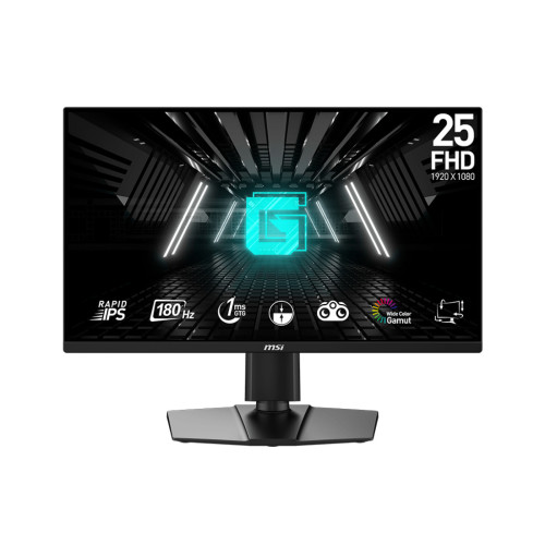 Монитор MSI G255PF E2, 24.5 инча, Rapid IPS, 1920x1080, 180Hz, 1ms GTG, AMD FreeSync, Speakers