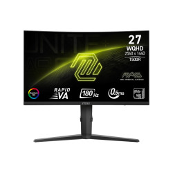 Монитор MSI MAG 275CQRF QD E2, 27 инча, Curved Rapid VA, 2560x1440, 180Hz, 0.5ms GTG, Quantum Dot, HDR, AMD FreeSync