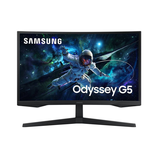 Монитор Samsung Odyssey G5 G55C LS27CG552EUXEN, 27 инча, QHD, 165Hz, 1ms, VA, FreeSync, HDR10, HDMI/DP
