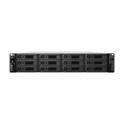 NAS устройство Synology RackStation RS3621xs+, 12-bay, Intel Xeon D-1541, 8GB DDR4 RAM, 4x RJ-45 1GbE LAN, 2x RJ-45 10GbE LAN, 2x USB 3.2