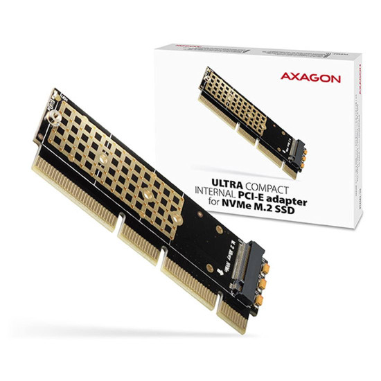 PCI-e карта AXAGON PCEM2-1U, PCIe NVMe M.2 Адаптер