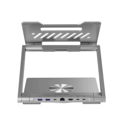 Поставка за лаптоп CANYON CNS-SDS2 + USB хъб USB-C,HDMI, USB, RJ45, Power Delivery