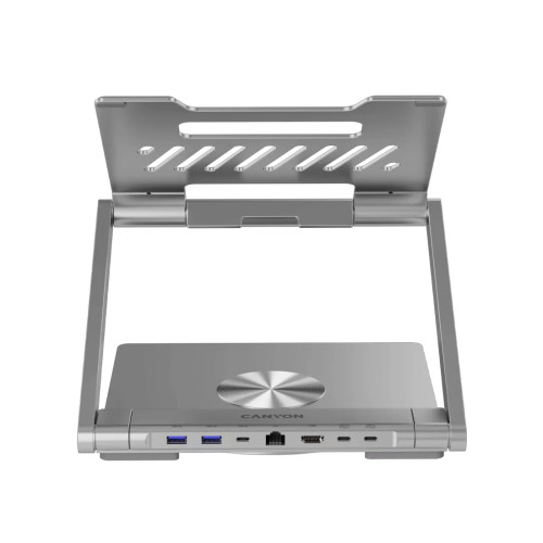 Поставка за лаптоп CANYON CNS-SDS2 + USB хъб USB-C,HDMI, USB, RJ45, Power Delivery