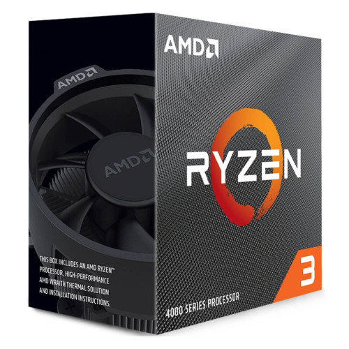 Процесор AMD Ryzen 3 4100, 4 ядра, 8 нишки, 3.8/4.0GHz Boost, 6MB, 65W, AM4, Box