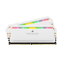 RAM памет Corsair Dominator Platinum RGB, 16GB (2x8GB) DDR4, 3200MT/s, CL16, White, AMD Optimized, Kit of 2