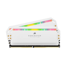 RAM памет Corsair Dominator Platinum RGB, 16GB (2x8GB) DDR4, 3200MT/s, CL16, White, AMD Optimized, Kit of 2