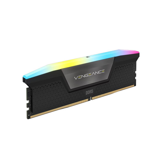 RAM памет Corsair Vengeance RGB, 32GB (2x16GB) DDR5, 6400MT/s, CL36, Kit of 2