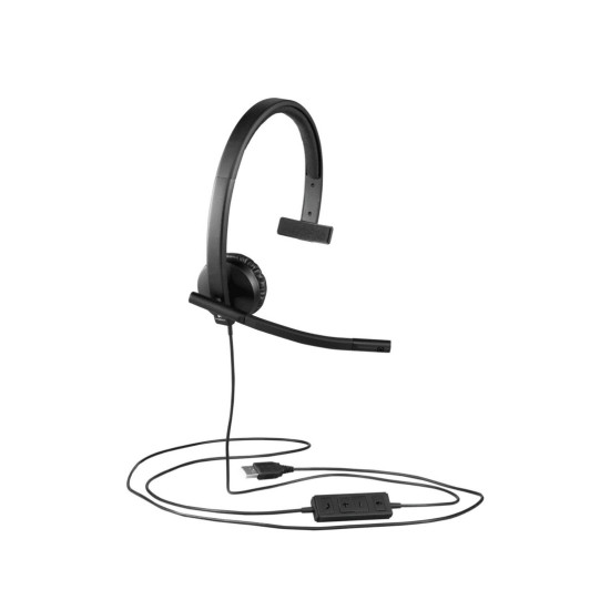 Слушалки Logitech H570e Mono, Black
