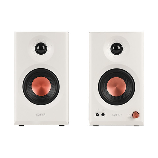 Тонколони EDIFIER MR3, 2.0 система, 2x18W RMS, Bluetooth 5.4, TRS, RCA, AUX, Hi-Res Audio, White