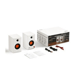 Тонколони EDIFIER MR3, 2.0 система, 2x18W RMS, Bluetooth 5.4, TRS, RCA, AUX, Hi-Res Audio, White