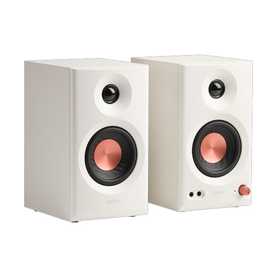 Тонколони EDIFIER MR3, 2.0 система, 2x18W RMS, Bluetooth 5.4, TRS, RCA, AUX, Hi-Res Audio, White