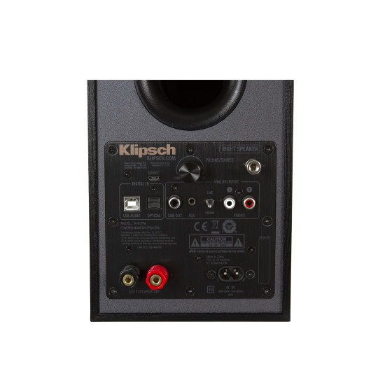 Тонколони Klipsch R-41PM, Bluetooth, 2 х 35W усилвател, Black