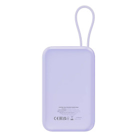 Външна батерия Canyon USB-C Power Bank, 10000mAh, QC 3.0, PD 22.5W, Purple
