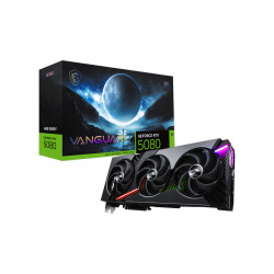 Видеокарта MSI GeForce RTX 5080, 16GB, GDDR7, 256-bit, PCIe 5.0, 2730MHz, CUDA 10752, Ray Tracing, DLSS 4, Triple Fan, Vanguard SOC