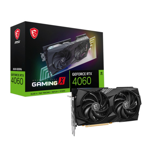 Видеокарта MSI GeForce RTX4060 GAMING X, 8GB