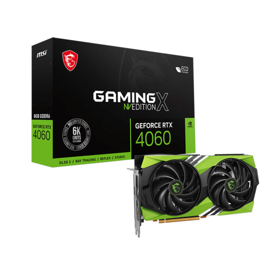 Видеокарта NVIDIA GeForce RTX 4060 GAMING 8G, 8GB GDDR6, 128bit, Boost 2460 MHz, 3072 CUDA ядра, PCIe 4.0, 3 x DisplayPort 1.4a, HDMI 2.1a
