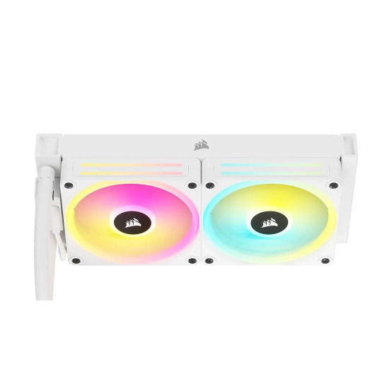 Водно охлаждане за процесор CORSAIR iCUE LINK H100i, 240mm, White