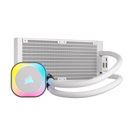 Водно охлаждане за процесор CORSAIR iCUE LINK H100i, 240mm, White