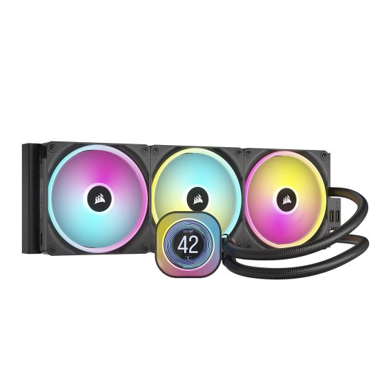 Водно охлаждане за процесор CORSAIR iCUE LINK H170i LCD AIO, 420mm