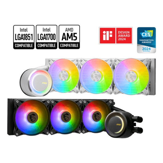 Водно охлаждане за процесор MSI MAG CORELIQUID E360, 3x 120mm