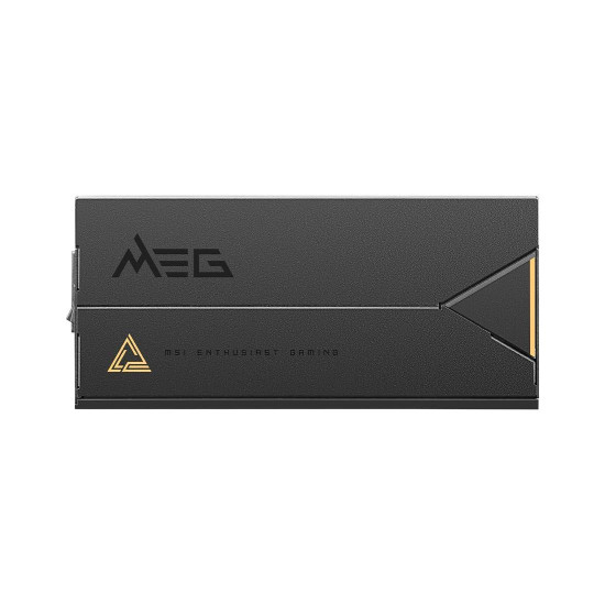Захранване MSI MEG Ai1600T PCIE5, 1600 W, 80 Plus Titanium, 2 x PCIe 5.1 кабела, ATX 3.1, Mystic Light, Interleaved PFC