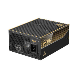 Захранване MSI MEG Ai1600T PCIE5, 1600 W, 80 Plus Titanium, 2 x PCIe 5.1 кабела, ATX 3.1, Mystic Light, Interleaved PFC