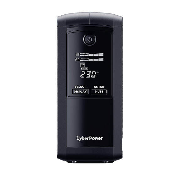 UPS устройство CyberPower UPS VP1000ELCD, AVR, 1000VA/550W, Line-Interactive LCD Display, 4 x Schuko