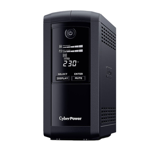 UPS устройство CyberPower UPS VP1000ELCD, AVR, 1000VA/550W, Line-Interactive LCD Display, 4 x Schuko