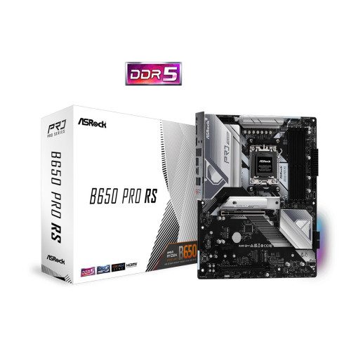 Дънна платка ASRock B650 Pro RS, AM5, 4x DDR5, 1x PCIe 4.0 x16