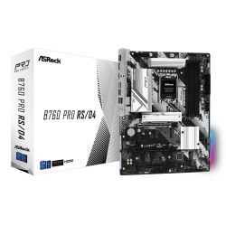 Дънна платка ASRock B760 Pro RS, ATX, Socket LGA1700, 4x DDR4, 2x PCIe 4.0 x16