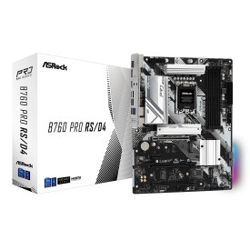 Дънна платка ASRock B760 Pro RS, ATX, Socket LGA1700, 4x DDR4, 2x PCIe 4.0 x16