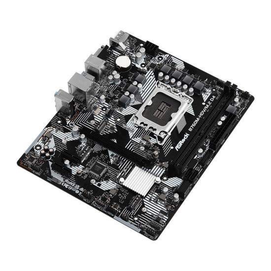 Дънна платка ASRock B760M-HDV/M.2 D4, mATX, Socket LGA1700, 2x DDR4, 1x PCIe 4.0 x16