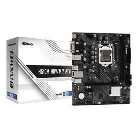 Дънна платка ASRock H510M-HDV/M.2 SE, mATX, Socket LGA1200, H470, 2x DDR4, 1x PCIe 4.0 x16