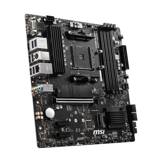 Дънна платка MSI B550M PRO-VDH, mATX, Socket AM4, AMD B550, Dual Channel DDR4, 1x PCIe 4.0/3.0 x16