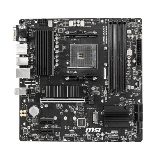 Дънна платка MSI B550M PRO-VDH, mATX, Socket AM4, AMD B550, Dual Channel DDR4, 1x PCIe 4.0/3.0 x16