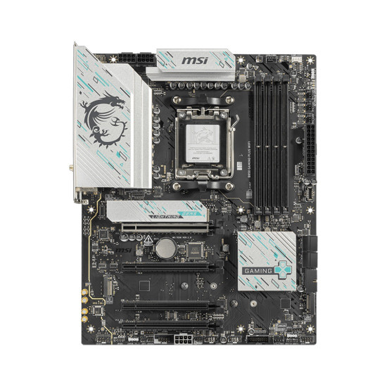 Дънна платка MSI B850 GAMING PLUS WIFI, ATX, Socket AM5, 4x DDR5, 4x PCIe 3.0 x16