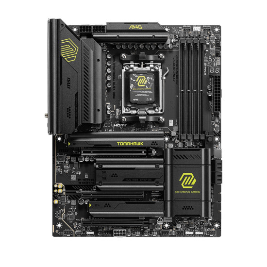 Дънна платка MSI MAG X870 TOMAHAWK WIFI, ATX, Socket AM5, AMD Ryzen 9000, Dual Channel DDR5, 3x PCIe x16