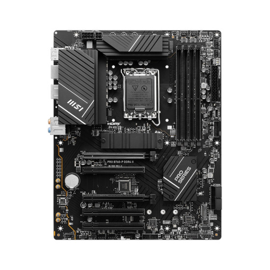 Дънна платка MSI Main Board Desktop PRO B760-P DDR4 II, ATX, LGA 1700, 4x DDR4, 5x PCIe x16