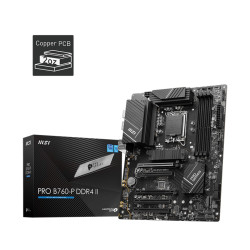 Дънна платка MSI Main Board Desktop PRO B760-P DDR4 II, ATX, LGA 1700, 4x DDR4, 5x PCIe x16