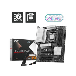 Дънна платка MSI PRO B850-P WIFI, ATX, Socket AM5, 4x DDR5, 4x PCIe 3.0 x16