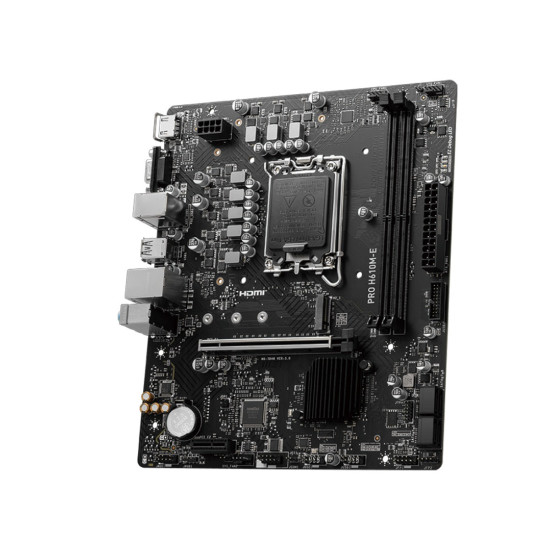 Дънна платка MSI PRO H610M-E, mATX, LGA 1700, Dual Channel DDR5, 1x PCIe x16