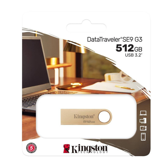 Флаш памет Kingston DataTraveler SE9 G3, 512GB, USB 3.2 Gen 1
