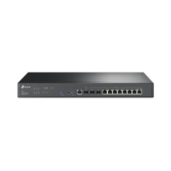 Гейтуей TP-Link ER8411 Omada VPN с 10G портове, 1 x 10G SFP+ WAN, 1 x 10G SFP+ WAN/LAN, 1 x Gigabit SFP WAN/LAN, 8 x Gigabit RJ45 WAN/LAN, 2 x USB 3.0