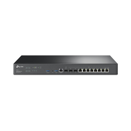 Гейтуей TP-Link ER8411 Omada VPN с 10G портове, 1 x 10G SFP+ WAN, 1 x 10G SFP+ WAN/LAN, 1 x Gigabit SFP WAN/LAN, 8 x Gigabit RJ45 WAN/LAN, 2 x USB 3.0