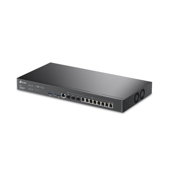 Гейтуей TP-Link ER8411 Omada VPN с 10G портове, 1 x 10G SFP+ WAN, 1 x 10G SFP+ WAN/LAN, 1 x Gigabit SFP WAN/LAN, 8 x Gigabit RJ45 WAN/LAN, 2 x USB 3.0