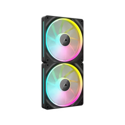 Комплект вентилатори Corsair LX140, 140mm, PWM, RGB Addressable, 2000 RPM, Dual Light Loop, Magnetic Dome, iCUE LINK
