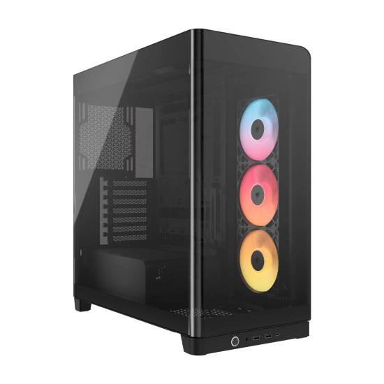 Кутия за компютър CORSAIR FRAME 4500X RS-R ARGB, Tempered Glass, Mid-Tower, Black