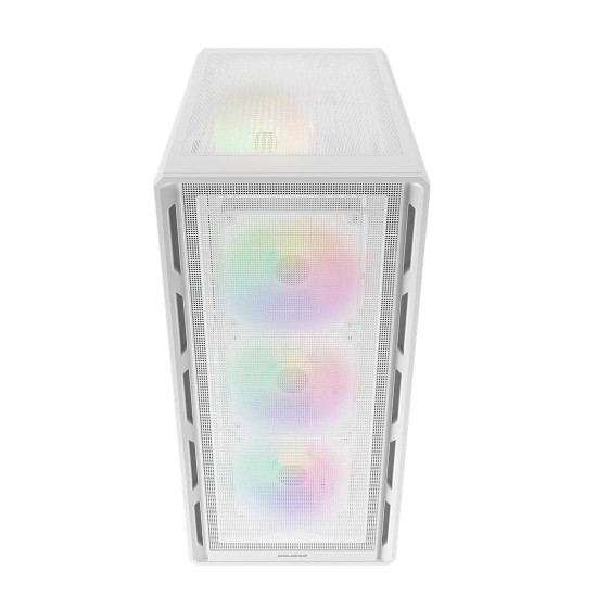 Кутия за компютър COUGAR AIRFACE PURE RGB, Mid Tower, White